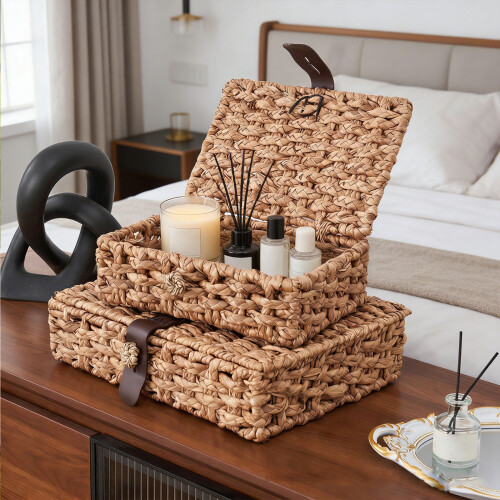 Traditional Manual Straw Box With Fixed Lid Excellent For-small 2