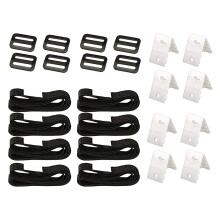 Pool Cover Reel Replacement Ropes 8pcs Set, Durable Synthetic Line for Solar Pool Covers, Easy Installation