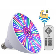 LED Pool Light Bulb 120V 40W RGB Color Changing with 160ft Remote, E26 E27 Retrofit for Inground Pool