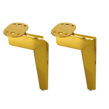 Iron Chair Legs With Pre Drilled Holes Easy-Gold 12cm