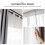 Gardinstav – aluminiumslegering og plast, 55 cm 2
