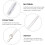 Gardinstav – aluminiumslegering og plast, 55 cm 5