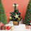 Mini Christmas Tree 20cm Gold PVC Desktop Decoration 5
