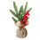 Mini Artificial Christmas Tree 25cm Brown PVC 2