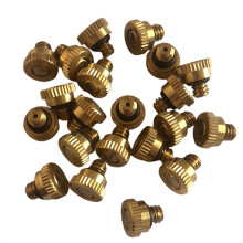 50pcs Brass Misting Nozzles 10/24 UNC Replacement Heads for Patio Cooling, Uniform Fine Mist for Garden and Landscaping