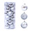 Christmas Ball Ornaments Silver 24 Pieces 2