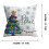 Capa de Almofada de Natal com Estampa de Floco de Neve Vermelho 4