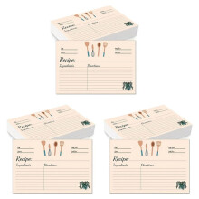 Recipe Cards 4X6Inches Set of 300 Double Sided Thick Cardstock Blank Recipe Cards for Mom, Sister, Daughter, Friend Gift