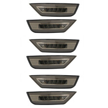 6x Lámpara para Parachoques Trasero de 12 V, Reflector de Luz Antiniebla, Señal de para Focus Hatchback 2009-2013 Ecosport 2013-2020