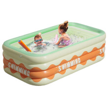 Inflatable Pool with FourRing Secure Design, AntiUV Foldable Swimming Pool for Backyard Gardens