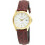 CASIO COLLECTION Mod. LADY DATE LEATHER - WHITE, GOLD INDEXES 1