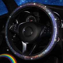 Elegante copricerchio con motivo a fiocchi di neve, design antiscivolo con strass scintillanti da 15 pollici, compatibile con tutte le auto, un tocco