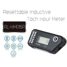 2X Motorcycle Speed Hour Meter Inductive LCD Digital Accumulative Hour Meter for Motorcycle ATV Mower Truck Boat