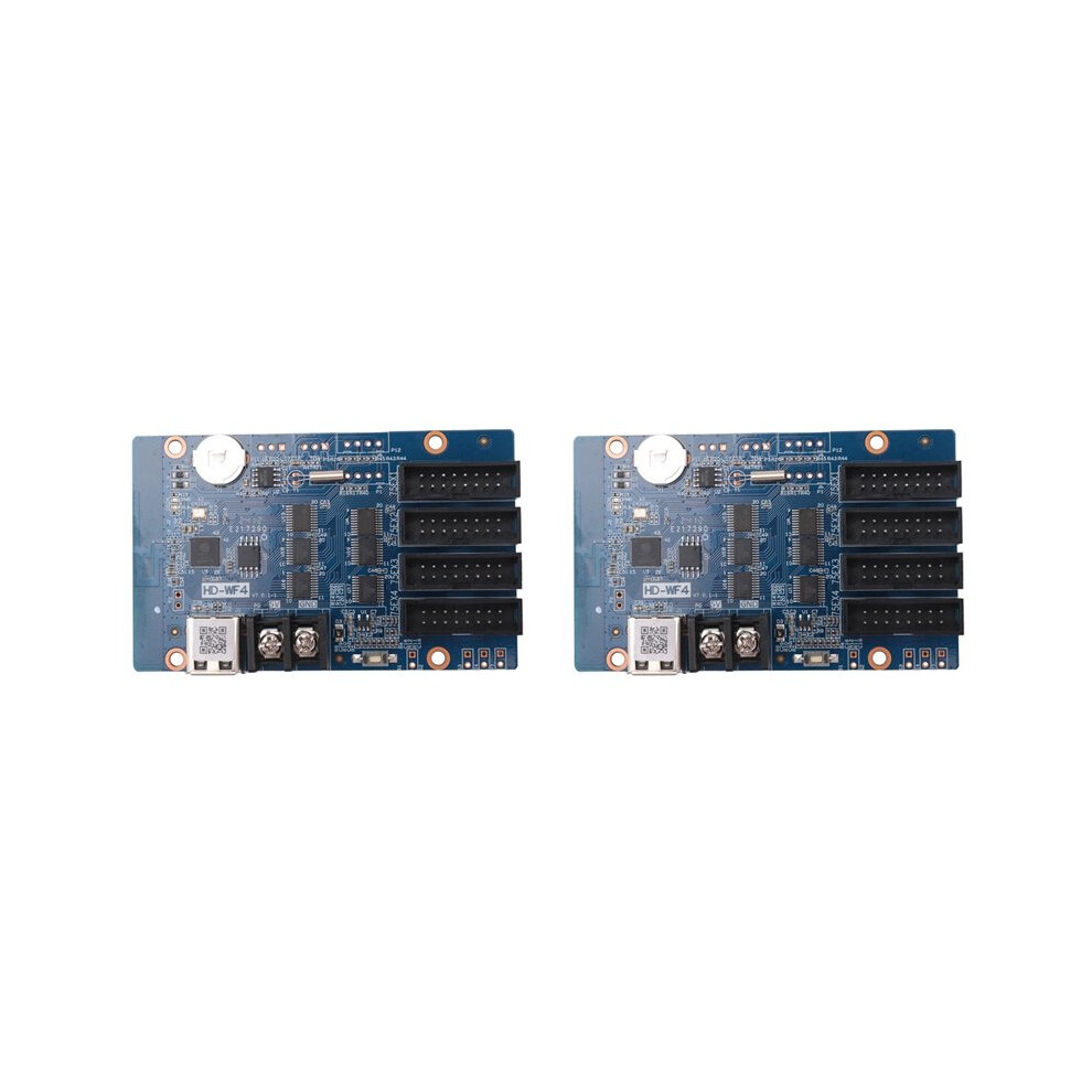 2X Hd-Wf4 Full Color Rgb Hub75 Controller Led Display Pixel Animation Led Digital Signage Wifi Usb Port Control Card 6032985022139