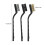 Bonsai Wire Brush Set 3pcs Small Wire Brushes with Ergonomic Plastic Handle for Precise Trunk Cleaning 3