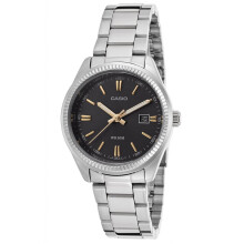 CASIO COLLECTION Mod. LADY DATE - BLACK, GOLD INDEXES