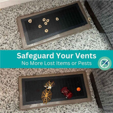 Floor Vent Hoods 12-Pack - 4x10Inch Magnetic Vent Register Filter - Washable Mesh Screen Covers for HVAC Floor Grilles