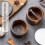 Elegant Wood Salt Container With Marble Lid-White Single cell 7