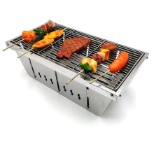 Foldable Campfire Grill Stainless Steel BBQ Rack for Outdoor Cooking Camping and Hiking