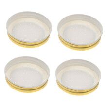 4pcs Bee Water Feeder Covers for Beehive Mason Jar, Easy Jar Installation, BeeSafe Drinking Design, Random Color