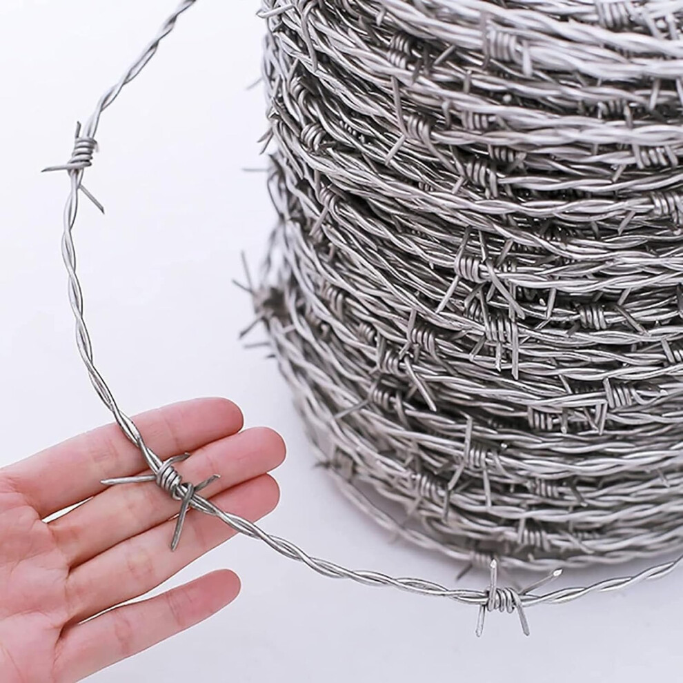 Razor Barbed Wire Fence 10M Zinc Double Strand Roll, Rustresistant Steel For Outdoor Security 9310869854180