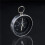 4X Portable Compass Keychain Ring Adventure Hiking Survival Aid Compass 8