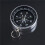 4X Portable Compass Keychain Ring Adventure Hiking Survival Aid Compass 9