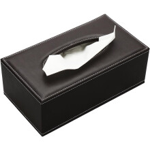 Taschentuchbox-Hülle, stilvolle Dekoration mit Magnetboden, wasserdichtes PU-Leder für Zuhause, Büro und Auto