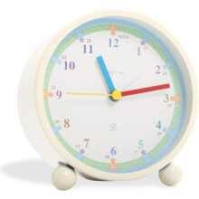Geräuschlose Kinderwanduhr, batteriebetrieben, mit farbenfrohem Design, ideal zum Erlernen der Uhrzeit und als dekoratives Element in jedem