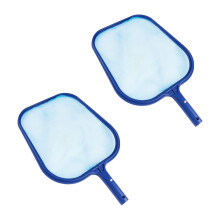 Pack of 2 Pool Skimmer Nets with Fine Mesh Filtration, Durable Leaf Skimmer for Hot Tubs and Pools