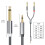 Multifunctionele 3,5 mm naar dubbele 6,35 mm-2m 4