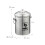 Komposteimer, 5 l, Edelstahl, mit Filter 3