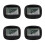4Pièces Podomètre Clip ABS Noir Compteur Digital LCD Portable 3
