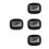 4Pièces Podomètre Clip ABS Noir Compteur Digital LCD Portable 4