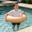 3Pièces Anneaux De Flottaison PVC Orange Rayé Piscine 3