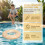 3Pièces Anneaux De Flottaison PVC Orange Rayé Piscine 4
