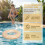 3Pièces Anneaux De Flottaison PVC Orange Rayé Piscine 6