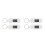 4Pcs Luminous Mini Keychain Watch ABS White Silent Design Outdoor Use 2