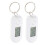 4Pcs Luminous Mini Keychain Watch ABS White Silent Design Outdoor Use 10