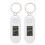 4Pcs Luminous Mini Keychain Watch ABS White Silent Design Outdoor Use 11