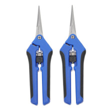 2pcs Stainless Steel Pruning Shears Sharp Blades Ergonomic Grip Garden Scissors for Plants and Flowers