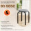 Homcom HOMCOM Stackable Stools Modern Cushioned Set of 4 Dark Grey 9