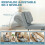 Homcom Sofá Cama Individual Gris 72 x 88 x 87 cm 4
