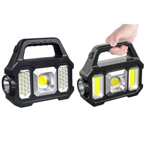 Bright 250LM Solar LED Flashlights With COBs Light And-COBmodel 1