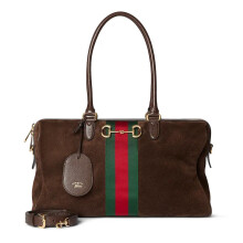 Gucci Brown Suede Tote 866734 38.5×22.5×13cm