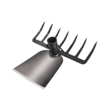 2 in 1 Garden Hoe Rake Combo Tool for Precise Weeding Control and Quick Soil Loosening