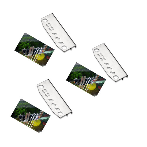 3St Multifunctionele Rvs Aquarium Gereedschaphouder Kleur 2