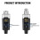 2X 0V/48V Microfono Wireless XLR Trasmettitore e Ricevitore Microfono Sistema Wireless Ricaricabile per Microfono Dinamico 9