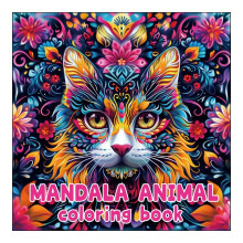 (Mandala Animal) 9 Styles Adult Colouring Book Anxiety Relief Relaxing Creative Colouring Activity Book