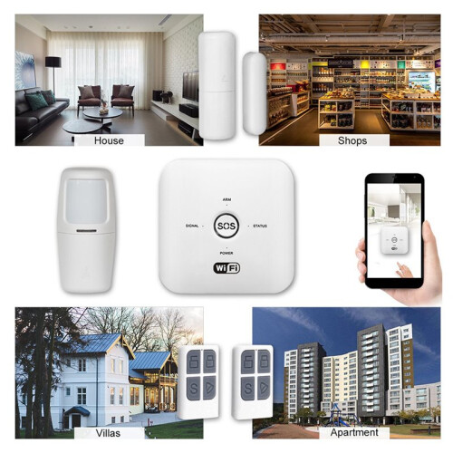 Tuya Home Security  Anti-Stöld WiFi Larmsystem Dörrrörelsesensor  App-Kontroll 80dB Larmsystem EU 2